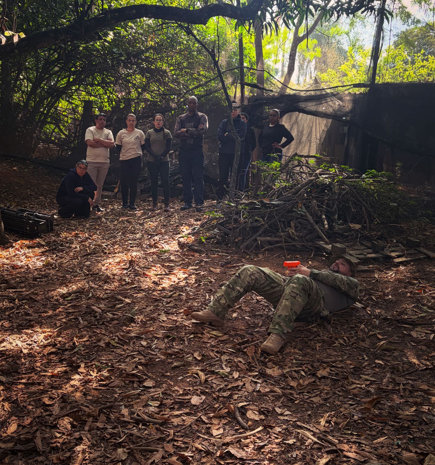 Alunos em treinamento COMBATIVES